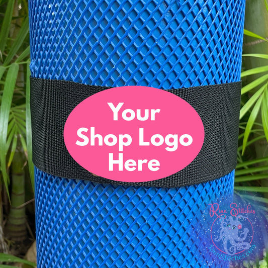 Custom Embroidered Tank Band with your shop's logo made by Rinn Stitches in Maui, Hawaii